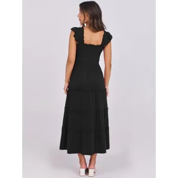 ANRABESS Women's Boho Summer Maxi Dress - Trendy & Comfortable