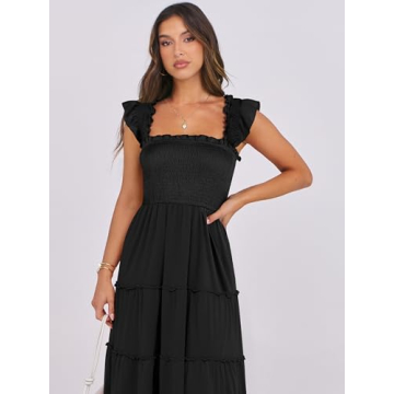 ANRABESS Women's Boho Summer Maxi Dress - Trendy & Comfortable