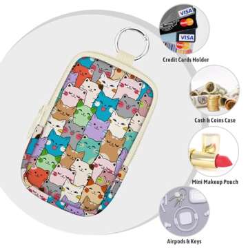 Mcapirivo Cute Cat Hand Sanitizer Pouch - Fashionable Holder