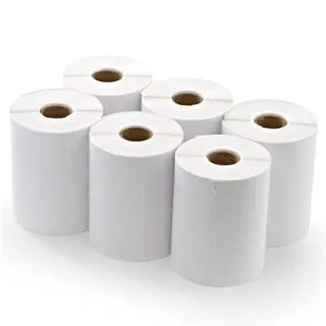 SJPACK 6 Rolls 4XL Labels 4 x 6 1744907 Address Labels Internet Postage Shipping Labels Compatible Labelwriter 4XL(6 Rolls - 220 Labels Per Roll)