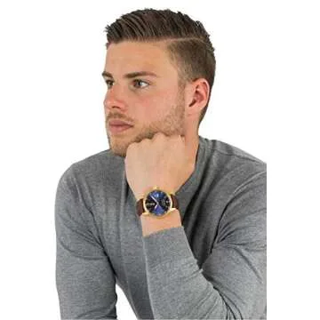 Invicta Men's I-Force Gold Stainless Steel and Leather Watch