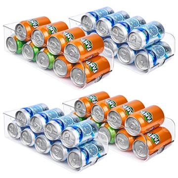 Vtopmart 4 Pack BPA-Free Soda Can Organizer for Fridge