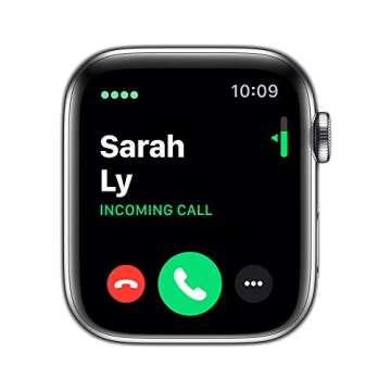 Apple Watch Series 5 (GPS + Cellular, 44mm) - ​ Stainless Steel Case with Milanese Loop