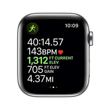 Apple Watch Series 5 (GPS + Cellular, 44mm) - ​ Stainless Steel Case with Milanese Loop