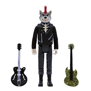 Super7 Rancid Skeletim (Wolf Head) - 3.75" Rancid Action Figure with Accessory Classic Music Collect...