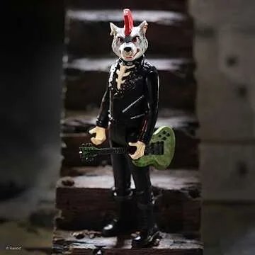 Super7 Rancid Skeletim (Wolf Head) - 3.75" Rancid Action Figure with Accessory Classic Music Collectibles and Retro Toys