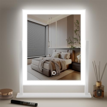 Durup Lighted LED Makeup Mirror with Smart Touch Control