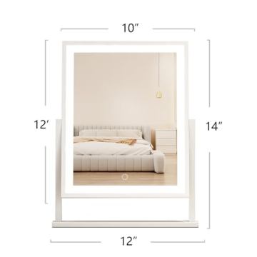 Durup Lighted LED Makeup Mirror with Smart Touch Control