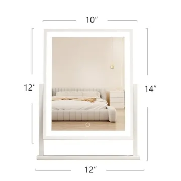 Durup Lighted LED Makeup Mirror with Smart Touch Control