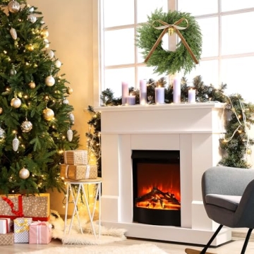 Dingion Faux Cedar Wreath with Rustic Cow Bell & Ribbon