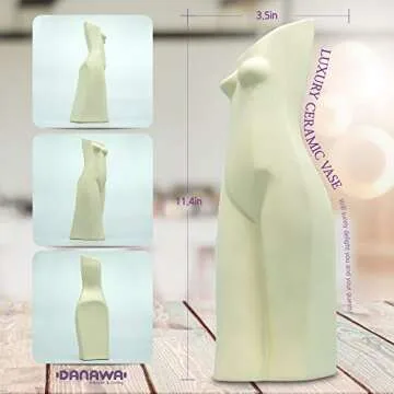 DANAWA Female Form Flower Vase for Stylish Home Decor