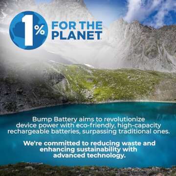 bump AAA USB Rechargeable Batteries, (4-Pack), Lithium Ion, High Output, Fast USB-C, 1.5V with LED Indicator Charging, Long Lasting, for Remotes, Toys, Keyboards, Includes 4-1 Charger Cable