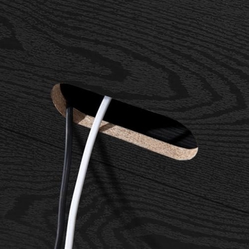 Elegant Henn&Hart Tillman TV Stand for TVs up to 80" in Black Grain