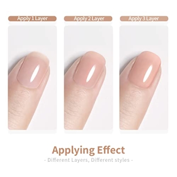 RARJSM Milky Rose Gel Nail Polish for Home Manicures