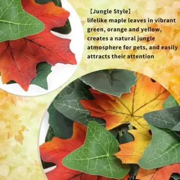 AMYESE Maple Leaf Mat, 21.6"x15.7" Works as Fall Home Decorations & Dog Snuffle Mat, Pet Jungle Slow Feeder Sniff Mat for Natural Foraging Skill Training, Anxiety Relief Mind Stimulation Puzzle Toys