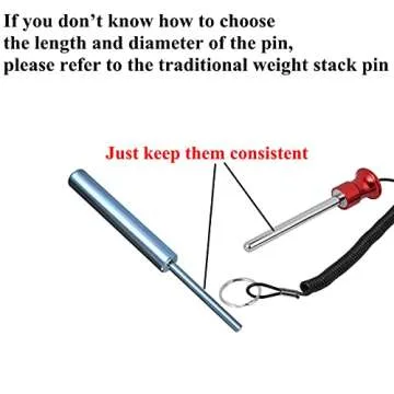 DMY Gym Weight Stack Replacement Pin (100X10mm)& Add 1-Inch Hole Olympic Weight Plates On The Basis of The Original Weight Stacks&The Original Way to Add Weight to Gym Equipment