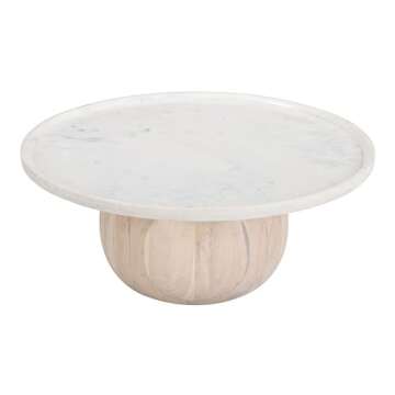 Zuo Savona Coffee Table - Elegant White & Natural Design