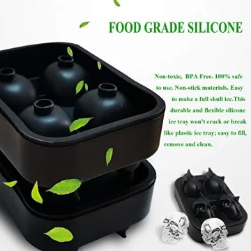 Skull Ice Cube Maker for Parties and Cocktails