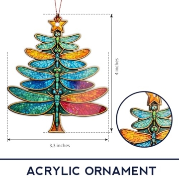 Women 2025 Dragonfly Christmas Ornament for Heartfelt Gifting