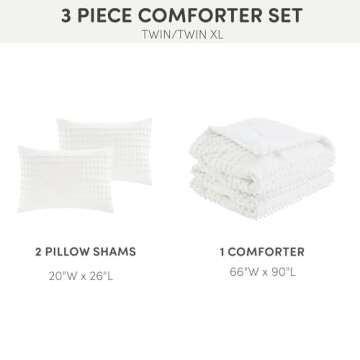 Comfort Spaces Cotton Comforter Set for Modern Bedding