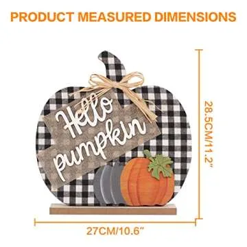 Hello Pumpkin Sign - Perfect Autumn Decor for Any Occasion