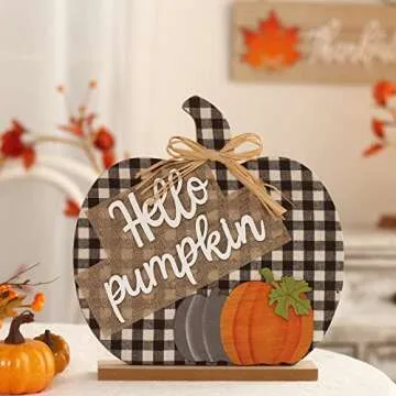 Hello Pumpkin Sign - Perfect Autumn Decor for Any Occasion