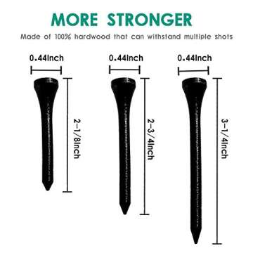 THIODOON Glow Golf Balls and Tees for Night Play