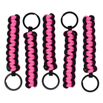 BubbasGarageTv Hot Pink Paracord Headrest Grab Handles