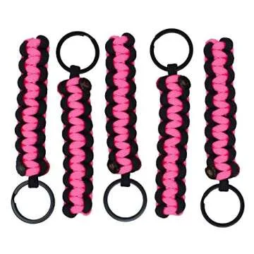 BubbasGarageTv Hot Pink Paracord Headrest Grab Handles