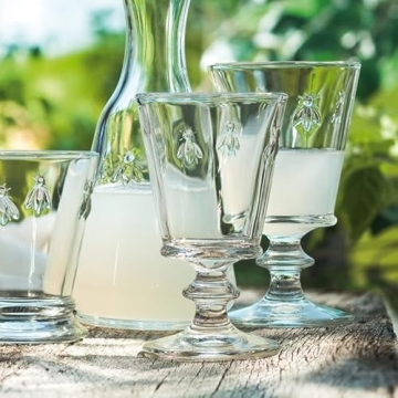 La Rochere French Bee Wine Glass, 8-Ounce, Set of 4