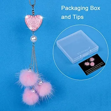 Bling Rearview Mirror Hanging Pendant for Women