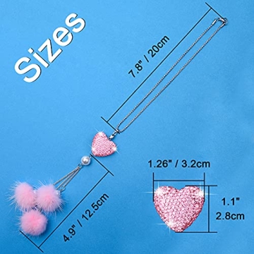 Bling Rearview Mirror Hanging Pendant for Women