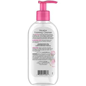 Garnier SkinActive Micellar Foaming Face Wash - Gentle Cleanser for All Skin Types 6.7 fl oz