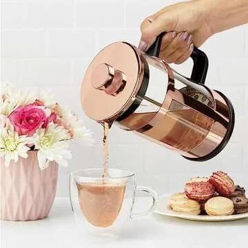 Stylish Piper Tea Press for Elegant Coffee and Tea Brewing