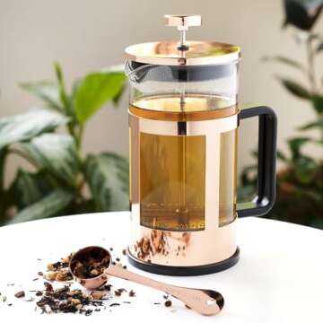 Stylish Piper Tea Press for Elegant Coffee and Tea Brewing