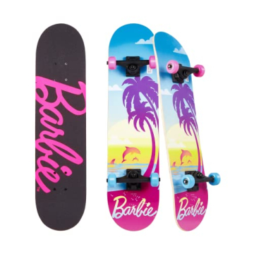 Durable Barbie Skateboard with Graphic Grip Tape - Perfect for Kids and Teens, Smooth Ride, Great fo...