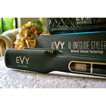 EVY Professional iQ Oneglide 1.5 Styler – The Ultimate Flat Iron for Silky Smooth Hair
