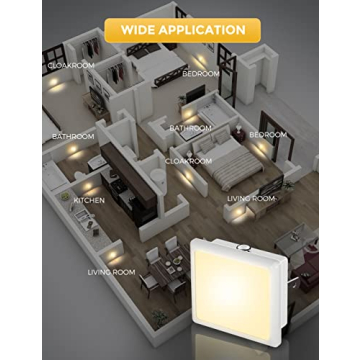 LOHAS LED Night Lights Auto-On/Off Soft White 6-Pack