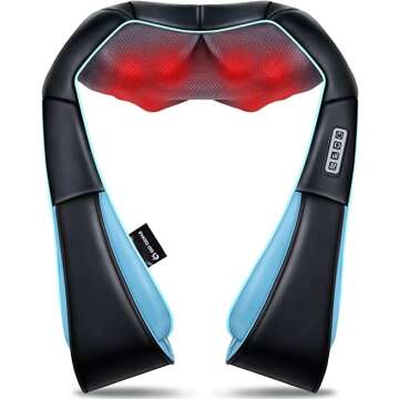 Shiatsu Neck and Back Massager with Heat for Relief