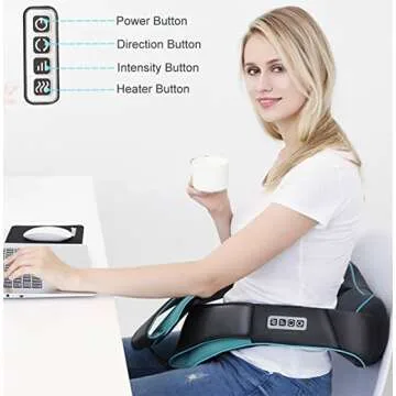 Shiatsu Neck and Back Massager with Heat for Relief