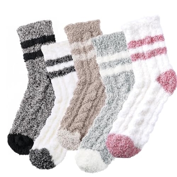 Trifabricy Fuzzy Socks for Women - Fluffy Socks Women, Cozy Socks Slipper Socks for Women, Women's U...