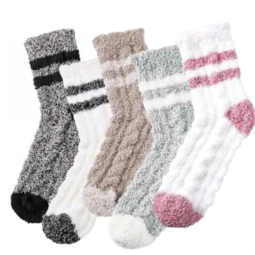 Trifabricy Fuzzy Socks for Women - Fluffy Socks Women, Cozy Socks Slipper Socks for Women, Women's U...