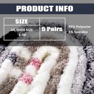 Trifabricy Fuzzy Socks for Women - Fluffy Socks Women, Cozy Socks Slipper Socks for Women, Women's Ultra Soft Winter Thick Warm Fuzzy Sleeping Socks for Home, Candy Colorful