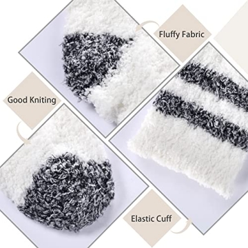 Trifabricy Fuzzy Socks for Women - Fluffy Socks Women, Cozy Socks Slipper Socks for Women, Women's Ultra Soft Winter Thick Warm Fuzzy Sleeping Socks for Home, Candy Colorful