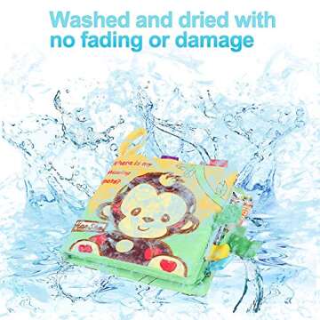 HanShe Baby Soft Book Cloth Book Set 4 PCS Crinkle Book High Contrast Baby Book 0-6 Months Educational Learning Toy for Infant Fabric Baby Activity Crinkle Book for Infants Toddler for Boy Girl Gifts