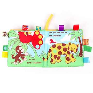 HanShe Baby Soft Book Cloth Book Set 4 PCS Crinkle Book High Contrast Baby Book 0-6 Months Educational Learning Toy for Infant Fabric Baby Activity Crinkle Book for Infants Toddler for Boy Girl Gifts