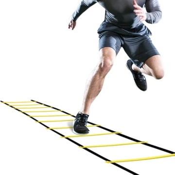 GHB Pro Agility Ladder - 20ft with 12 Durable Rungs & Carrying Bag