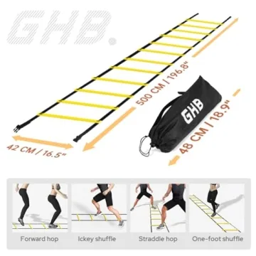GHB Pro Agility Ladder for Speed Training and Fitness
