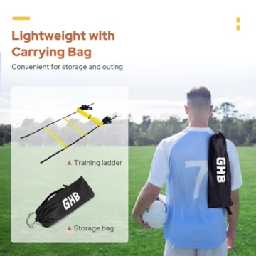 GHB Pro Agility Ladder for Speed Training and Fitness