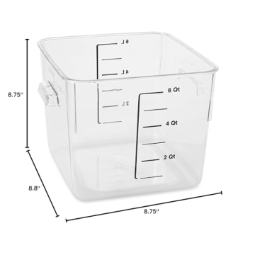 Rubbermaid 6 Quart Food Storage Container for Kitchen Needs